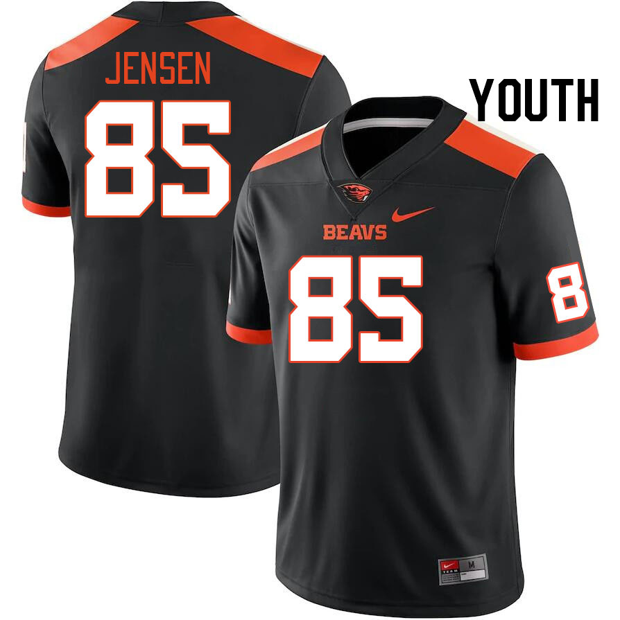 Youth #85 Cooper Jensen Oregon State Beavers College Football Jerseys Stitched-Black